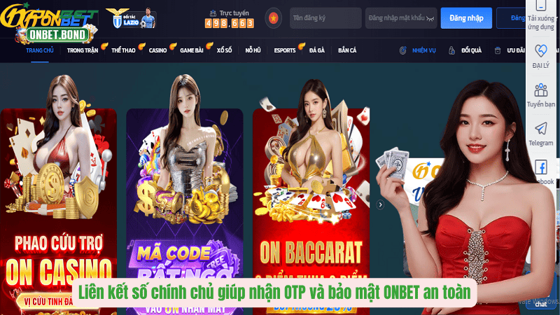 Liên kết số chính chủ giúp nhận OTP và bảo mật ONBET an toàn